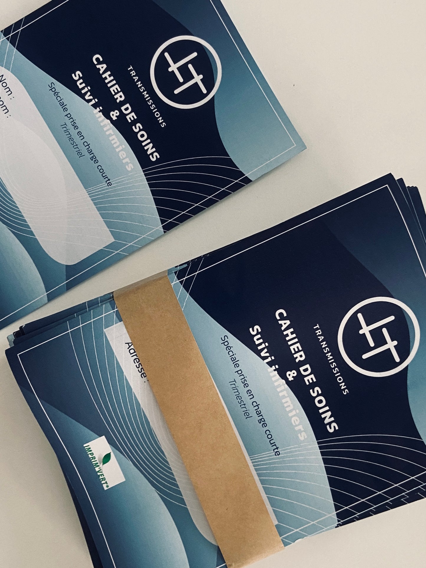 Lot de 15 Cahiers de Soins A5 - TRIMESTRIEL - MINI-PRIX