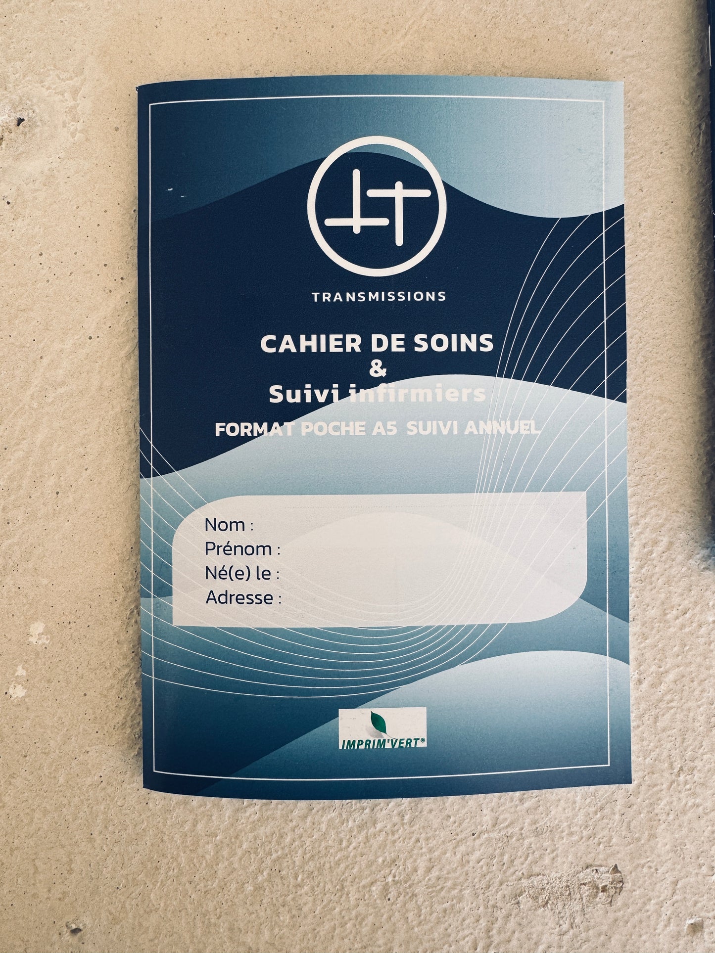 📚 Lot de 10 Cahiers de Soins et Suivis Annuel - Format A5 🌿